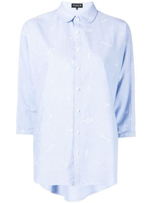 SPORT b. by agnès b. graphic-print cotton shirt - Blue
