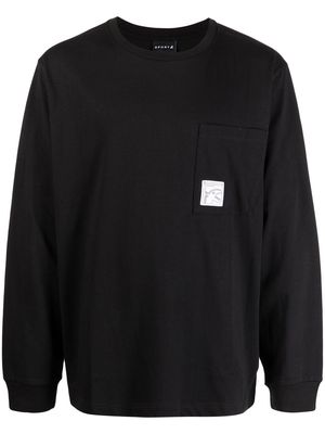 SPORT b. by agnès b. graphic-print cotton sweatshirt - Black
