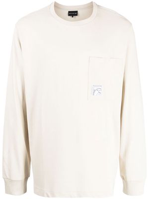 SPORT b. by agnès b. graphic-print cotton sweatshirt - Neutrals