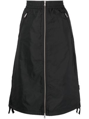 SPORT b. by agnès b. high-waisted zip-up skirt - Black