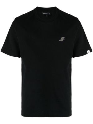 SPORT b. by agnès b. logo-appliqué crew-neck T-shirt - Black