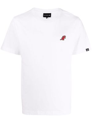 SPORT b. by agnès b. logo-appliqué crew-neck T-shirt - White