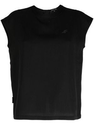 SPORT b. by agnès b. logo-appliqué tencel T-shirt - Black