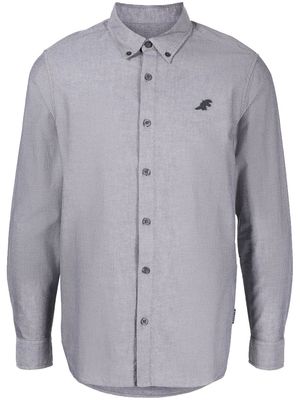 SPORT b. by agnès b. logo-embroidered button-collar shirt - Black