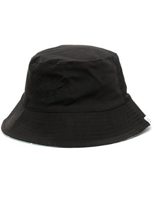 SPORT b. by agnès b. logo-embroidered cotton bucket hat - Black