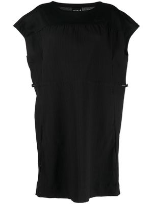 SPORT b. by agnès b. logo-embroidered pleated dress - Black