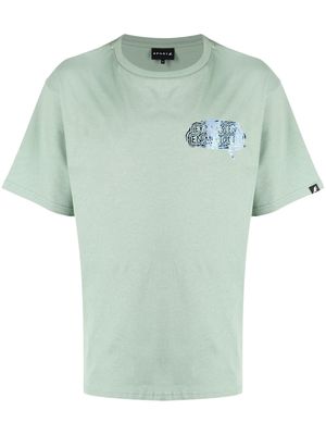 SPORT b. by agnès b. logo foil-print cotton T-shirt - Green
