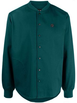 SPORT b. by agnès b. logo-patch cotton bomber jacket - Green