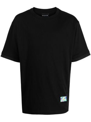 SPORT b. by agnès b. logo-patch cotton T-shirt - Black