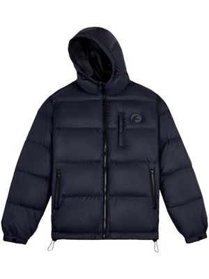 SPORT b. by agnès b. logo-patch hooded padded jacket - Black