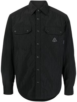 SPORT b. by agnès b. logo-patched long-sleeve shirt - Black