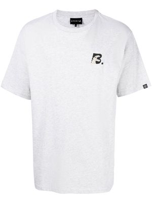 SPORT b. by agnès b. logo-print cotton T-shirt - Grey