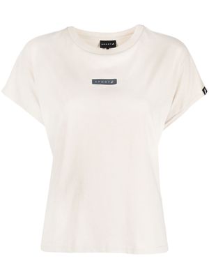 SPORT b. by agnès b. logo-print cotton T-shirt - Yellow