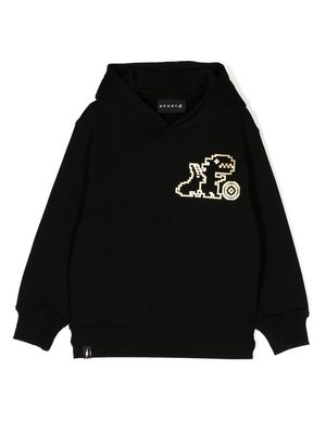 SPORT b. by agnès b. logo-print pullover hoodie - Black