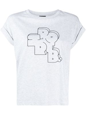 SPORT b. by agnès b. logo-print T-shirt - Grey