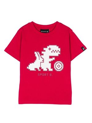 SPORT b. by agnès b. logo-print T-shirt - Pink