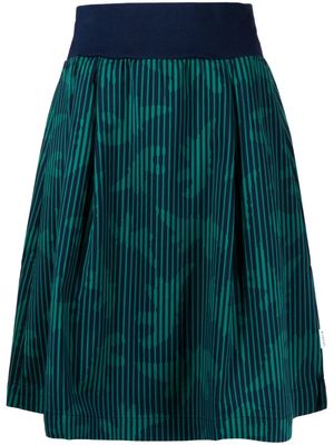 SPORT b. by agnès b. logo-tag abstract-pattern print skirt - Green