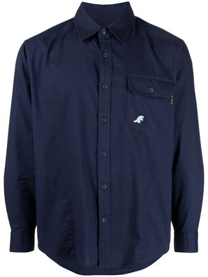 SPORT b. by agnès b. long-sleeve cotton shirt - Blue