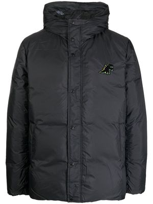 SPORT b. by agnès b. padded logo-patch jacket - Black