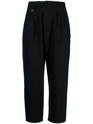 SPORT b. by agnès b. pleated cropped trousers - Black