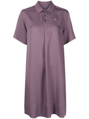 SPORT b. by agnès b. short-sleeve classic-collar day dress - Purple
