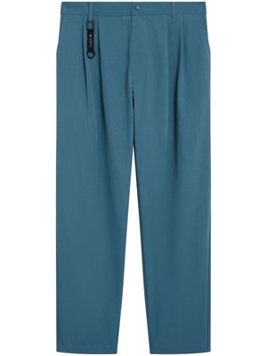 SPORT b. by agnès b. tapered cotton-blend trousers - Blue