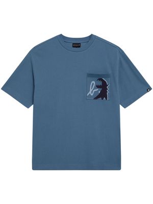 SPORT b. by agnès b. waffle-effect cotton T-shirt - Blue