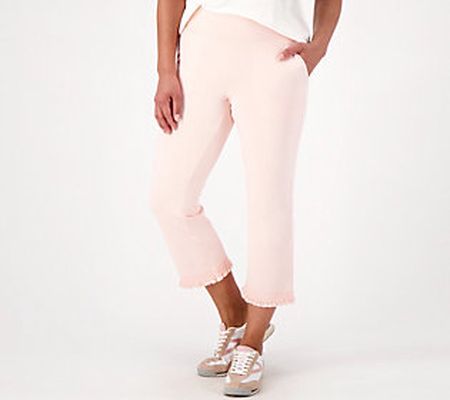 Sport Savvy French Terry Pants with Fringe
