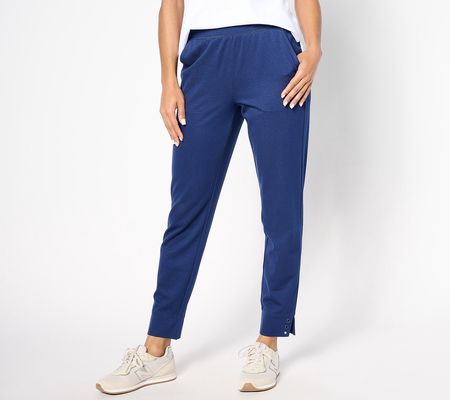 Sport Savvy Petite Tapered Pant with Side Slit