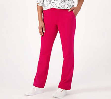 Sport Savvy Reg French Terry Bootcut Pant w/ Wide Waistband