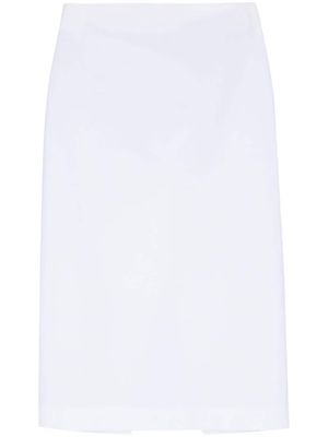 Sportmax Accordo1234 cotton pencil skirt - White