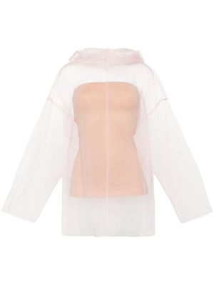 Sportmax Aerovia1234 semi-sheer tulle blouse - Pink