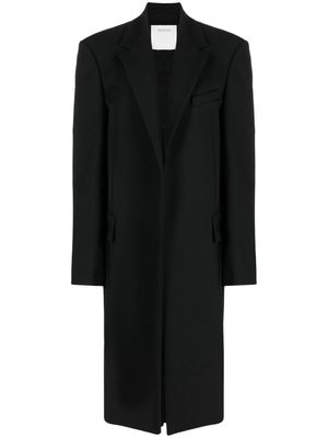 Sportmax Assiro clip-fastening coat - Black