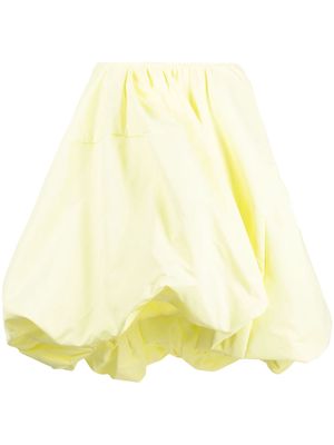 Sportmax asymmetric cotton skirt - Yellow