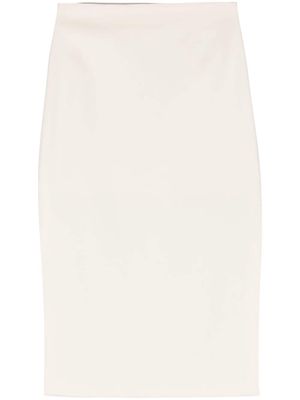 Sportmax asymmetric crepe skirt - Neutrals