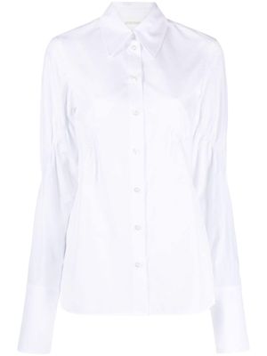 Sportmax Austria ruched-detailed shirt - White