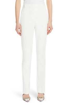 SPORTMAX Cotton Knit Straight Leg Pants in White