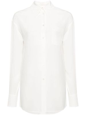 Sportmax crepe de chine silk shirt - White