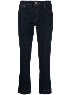 Sportmax cropped low-rise bootcut jeans - Blue