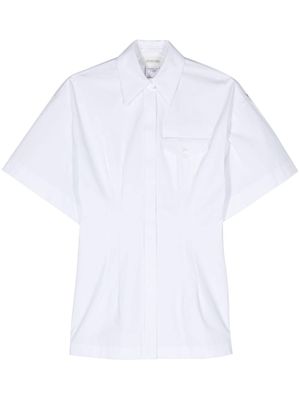 Sportmax Curve pointed-collar cotton shirt - White