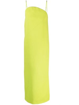 Sportmax curved neckline maxi dress - Green