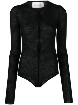 Sportmax Dinar ribbed bodysuit - Black