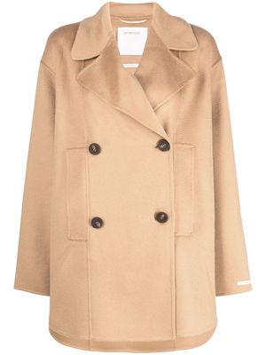 Sportmax double-breasted cashmere coat - Neutrals