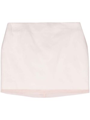 Sportmax double-layer silk miniskirt - Pink