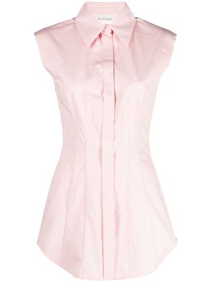 Sportmax Goloso sleeveless cotton shirt - Pink