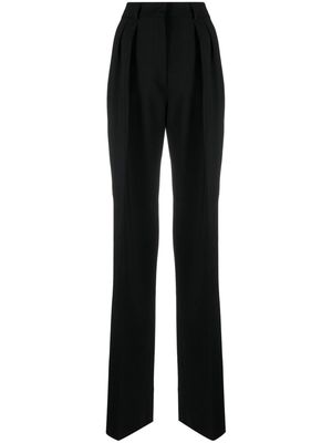 Sportmax high-waist pleated trousers - Black