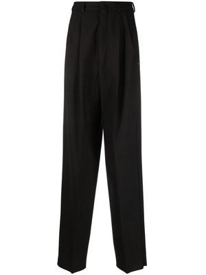 Sportmax high-waist virgin wool trousers - Brown