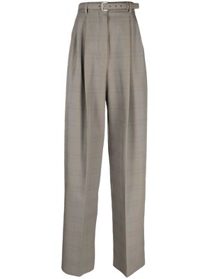 Sportmax high-waisted belted trousers - Neutrals