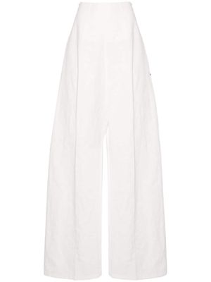 Sportmax high-waisted palazzo pants - White