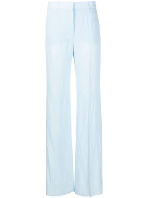 Sportmax high-waisted straight trousers - Blue